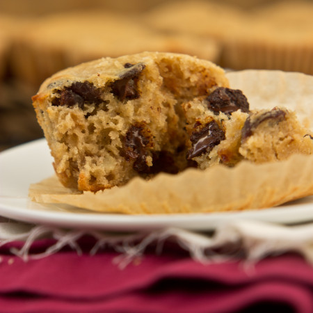 Dark Chocolate Cherry Walnut Muffins-6894