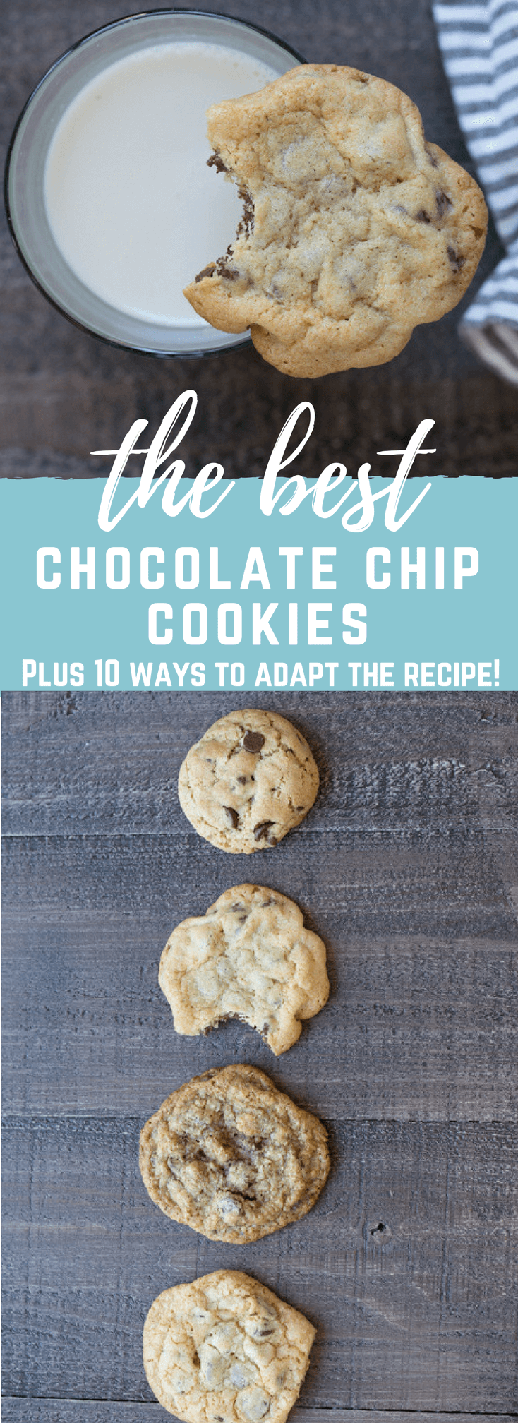 Crispy on the outside and soft in the middle. Get the Best Homemade Chocolate Chip Cookies recipe in your life.