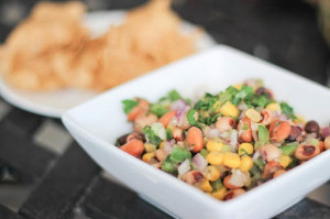 Lucky Cowboy Caviar is a family classic 3 bean dip filled with black eyed peas, pinto beans, black beans often served on New Years to bring good luck! 