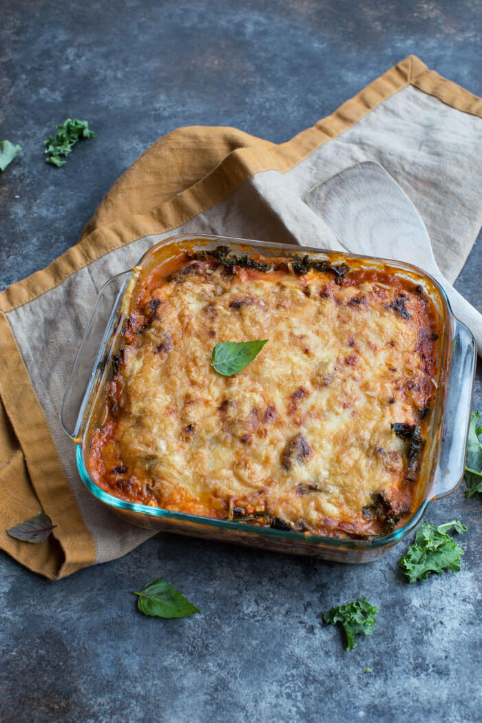 Do you want more protein, less carbs and loads of veggies in your diet? Look no further than meal prepping this Vegetarian Roasted Eggplant Lasagna! It's a dinner time favorite and totally crave worthy. 