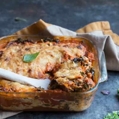 Do you want more protein, less carbs and loads of veggies in your diet? Look no further than meal prepping this Vegetarian Roasted Eggplant Lasagna! It's a dinner time favorite and totally crave worthy. 