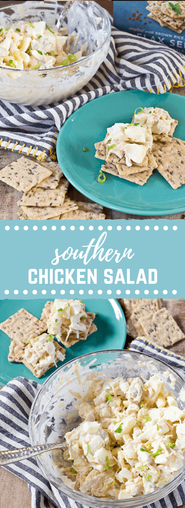 You've gotta make this easy Southern Chicken Salad....hard boiled eggs, relish, celery and mayo. Make life and meal prep simple with this classic recipe.