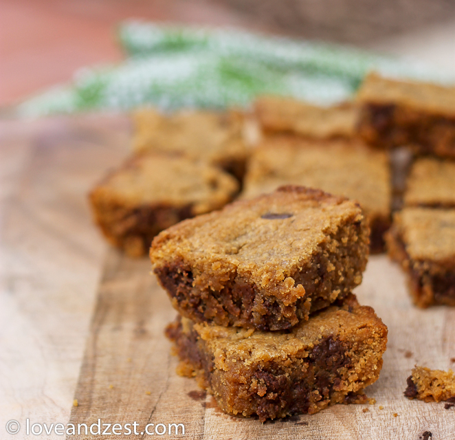 Almond Butter Blondies love & zest