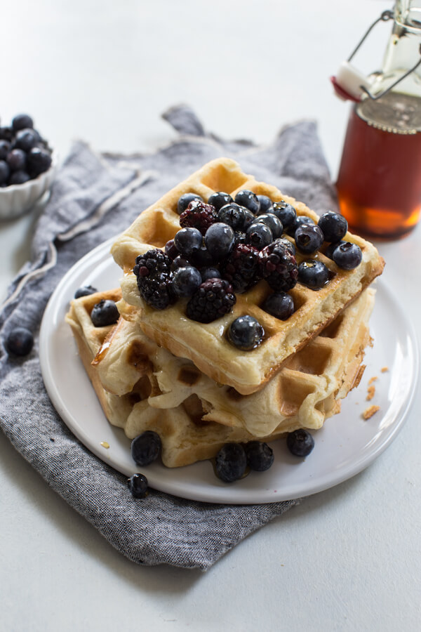 easy Belgian waffle mix 