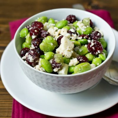 Edamame Cranberry Feta Salad