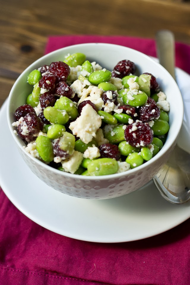 Edamame Cranberry Feta Salad