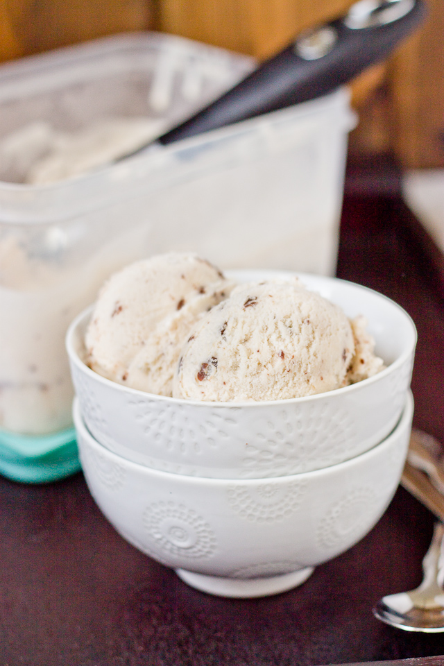 Brown Butter Banana Ice Cream with Nutella Swirl-6539