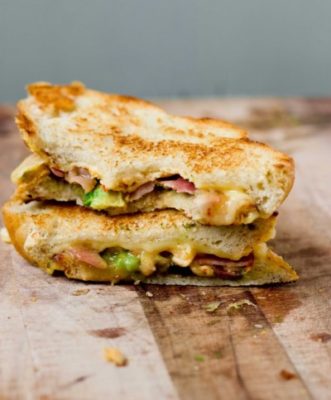 Chipotle Bacon Avocado Grilled Cheese