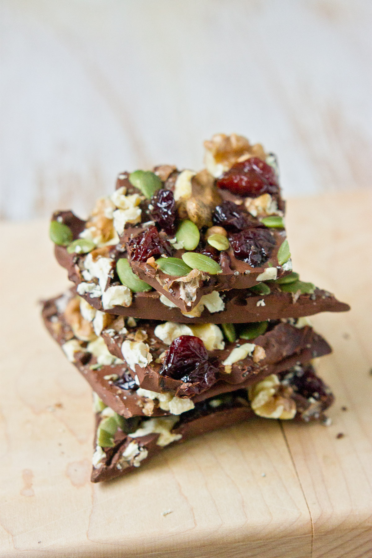 Dark Chocolate Bark with Oats & Seeds