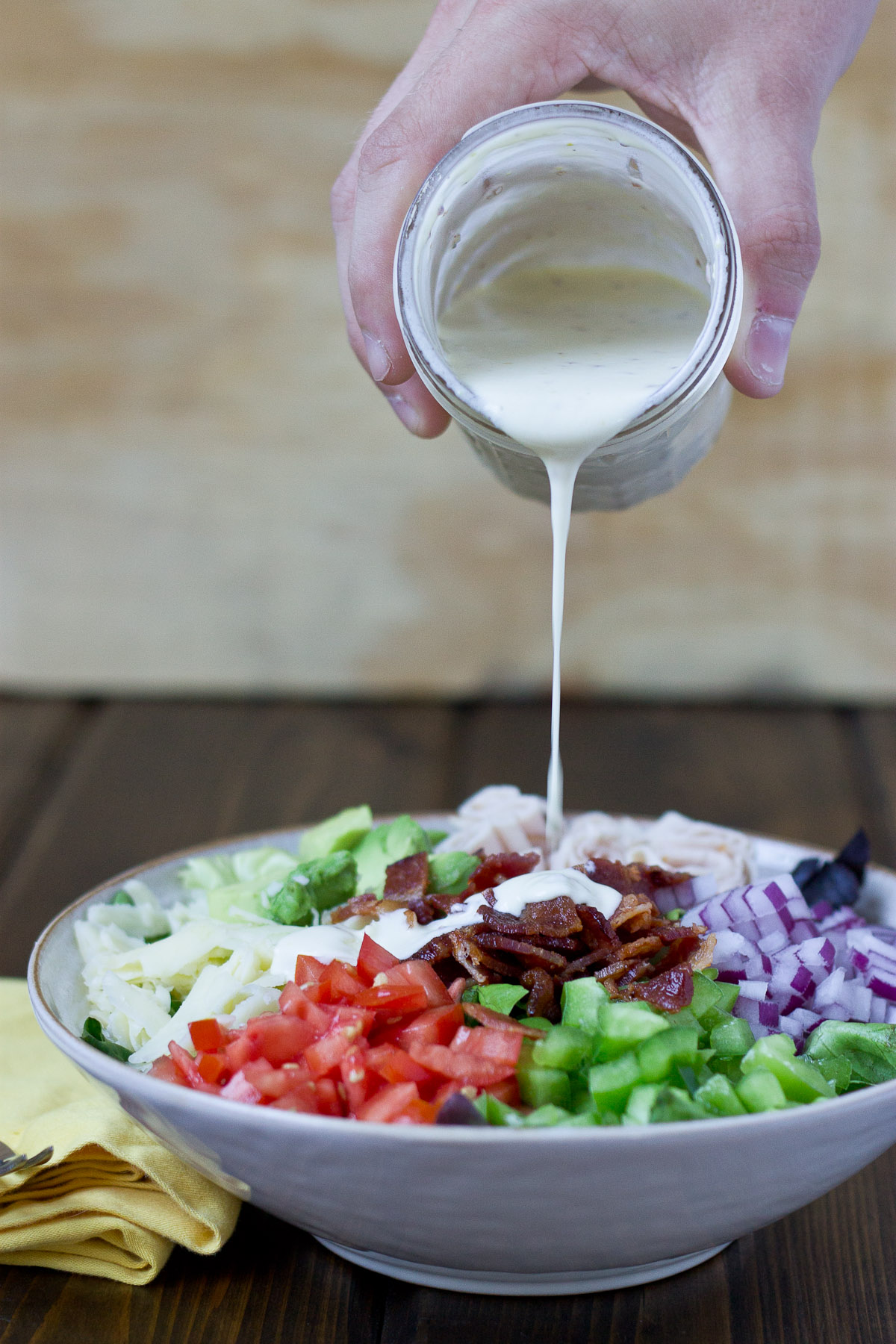 Cobb Salad w Zesty Yogurt Dressing-7160