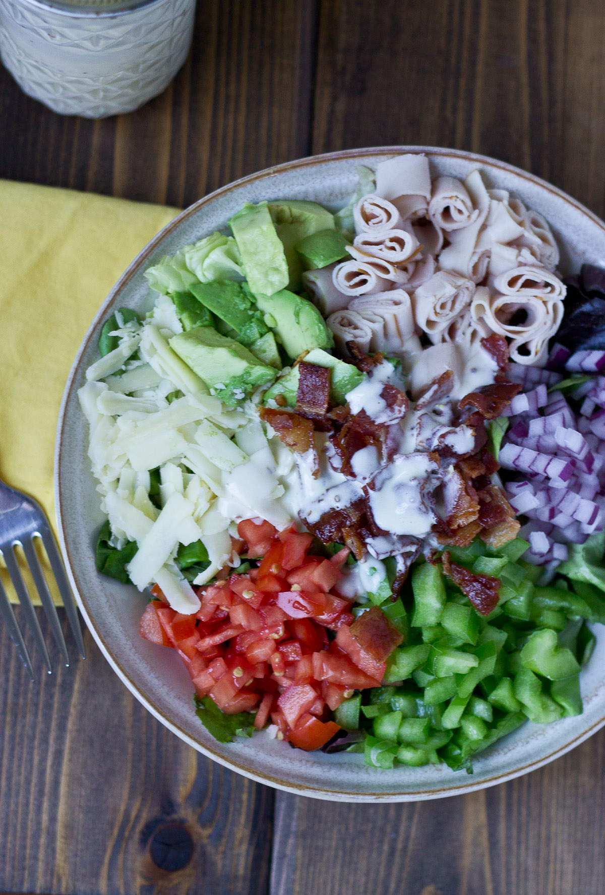 Cobb Salad w Zesty Yogurt Dressing-7164