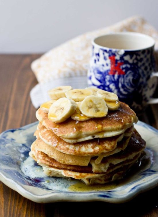 Gluten Free Banana Pancakes  love & zest