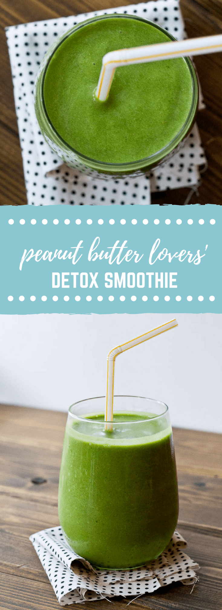 Peanut butter lovers beware: this PB Lovers' Detox Smoothie will have you weak in the knees. Grab a straw, you PB crazies and get your detox on!