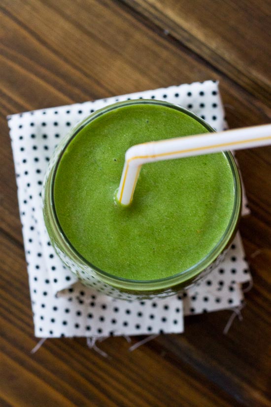green smoothie with peanut butter recipe