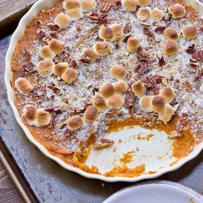 Low Sugar Sweet Potato Casserole