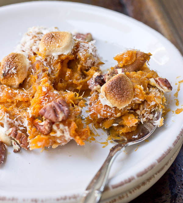 Low Sugar Sweet Potato Casserole. Gluten free vegan comfort food that tastes just like the holidays. Go grab a spoon, you’re gonna love it!