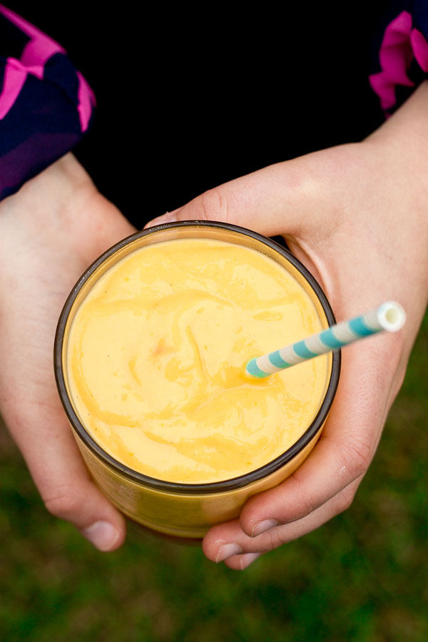 This sweet potato smoothie is creamy, tart, and refreshing. I can't get enough of that sweet orange color!! 