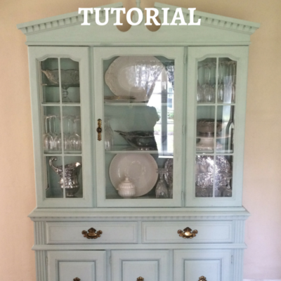 Diy Chalk Paint Vintage Hutch Tutorial Love Zest