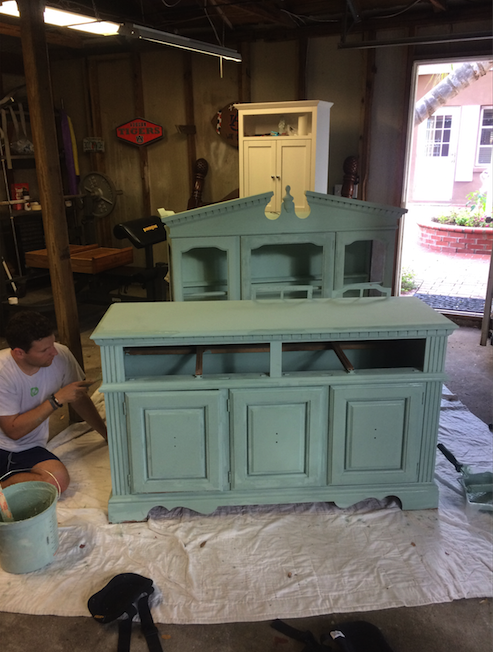 DIY Chalk Paint Vintage Hutch Tutorial