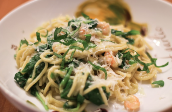 Shrimp and Avocado Pasta