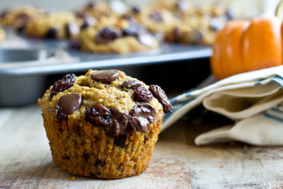 This recipe for Pumpkin Chocolate Chip Lactation Muffins is delicious! Perfect for nursing moms + list of foods that support breastfeeding