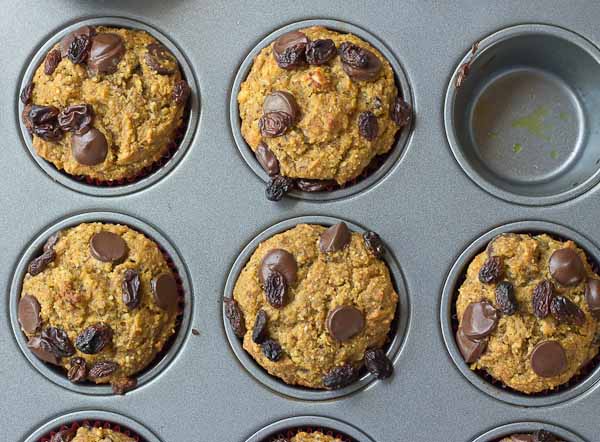 This recipe for Pumpkin Chocolate Chip Lactation Muffins is delicious! Perfect for nursing moms + list of foods that support breastfeeding