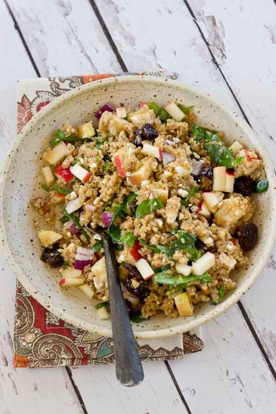 Cinnamon Apple Quinoa Salad | Love &amp; Zest