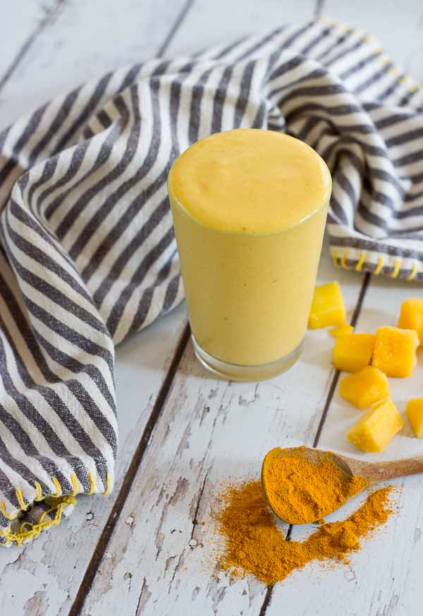 This "Golden Milk" Turmeric Smoothie makes you feel good from the inside out. With only 4 ingredients, it's easy to prepare this delightful smoothie. Turmeric, the superstar in this smoothie, is a bright yellow spice that acts as a powerful anti-inflammatory.