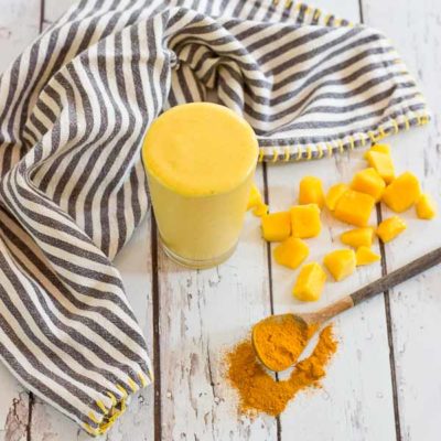 This "Golden Milk" Turmeric Smoothie makes you feel good from the inside out. With only 4 ingredients, it's easy to prepare this delightful smoothie. Turmeric, the superstar in this smoothie, is a bright yellow spice that acts as a powerful anti-inflammatory.