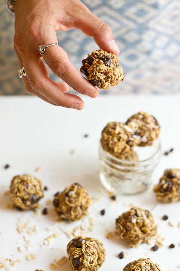  These Cookie Dough Energy Bites are exactly what you need right now!! They cure that sweet tooth and are less expensive than pre-made energy bars. Easy to make and gluten free. 