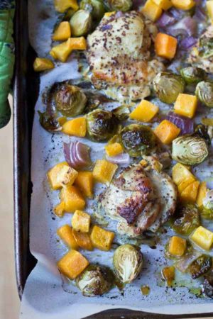 Sheet Pan Chicken and Veggies | Quick Dinner Recipe | Love and Zest