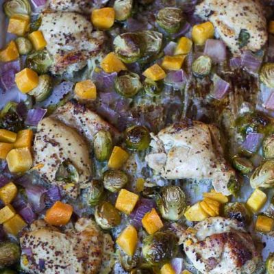 Winner winner chicken dinner. This Sheet Pan Chicken and Veggies is a big hit in our house. Simple to prep and easy to clean up!