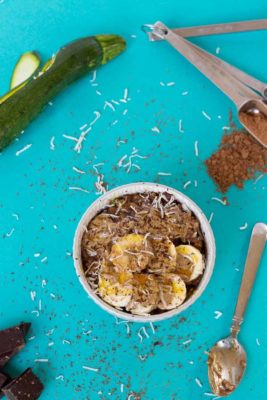 Have you tried Chocolate Zoats aka Zucchini Oatmeal yet? It's like zucchini bread in a bowl and a yummy way to eat up your veggies for breakfast!