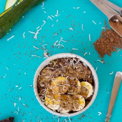 Have you tried Chocolate Zoats aka Zucchini Oatmeal yet? It's like zucchini bread in a bowl and a yummy way to eat up your veggies for breakfast!