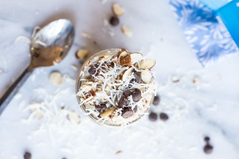 Almond Joy Overnight Oats Recipe Vegan Overnight Oats Recipe