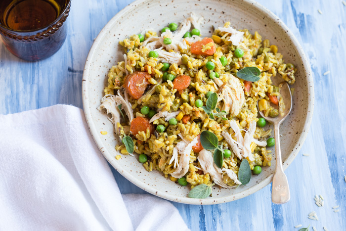 gluten free instant pot chicken with yellow rice