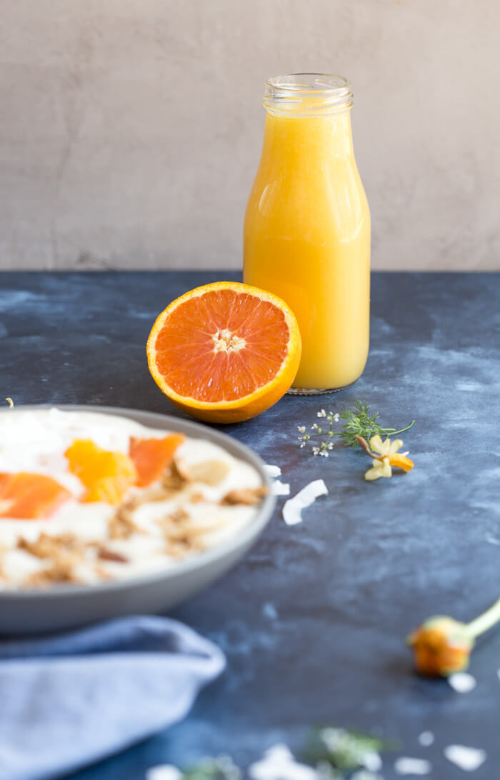 Orange Creamsicle Smoothie Bowl! Creamy, dreamy and everything you want in a smoothie that you can spoon. I love spooning my smoothies! Spooning srcset=