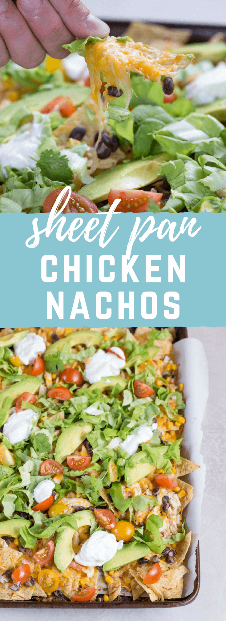 Love all the foods with tortilla chips and avocado... so naturally, Sheet Pan Chicken Nachos is a family favorite. It's one of those weeknight meals that we keep on rotation.