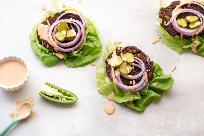 Skillet Jalapeño Black Bean Burgers... the cast iron skillet is the game changer for cooking black bean burgers especially if you're vegetarian or vegan because skillet = perfect for the grill!