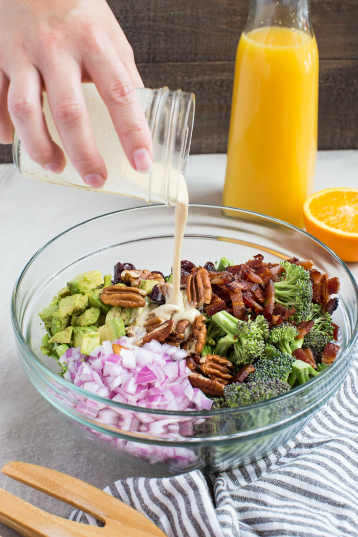 Traditional broccoli salad gets upgraded with creamy avocado and tangy citrusy dressing, you don’t want to leave out this Broccoli Citrus Salad from your next cookout.