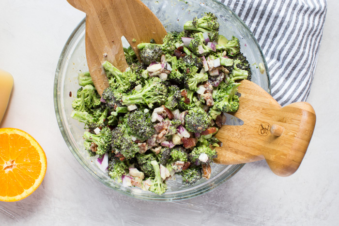 Traditional broccoli salad gets upgraded with creamy avocado and tangy citrusy dressing, you don’t want to leave out this Broccoli Citrus Salad from your next cookout.