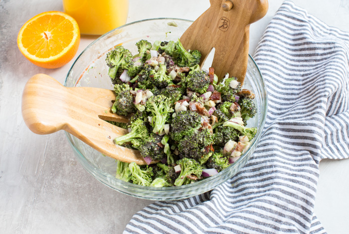 Traditional broccoli salad gets upgraded with creamy avocado and tangy citrusy dressing, you don’t want to leave out this Broccoli Citrus Salad from your next cookout.