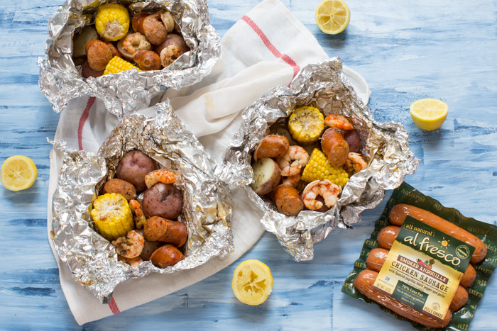 The traditional low country boil just got easier with these Low Country Boil Foil Packs that are ready for the grill, any day of the week! These packs are less fuss and take only minutes to put together.