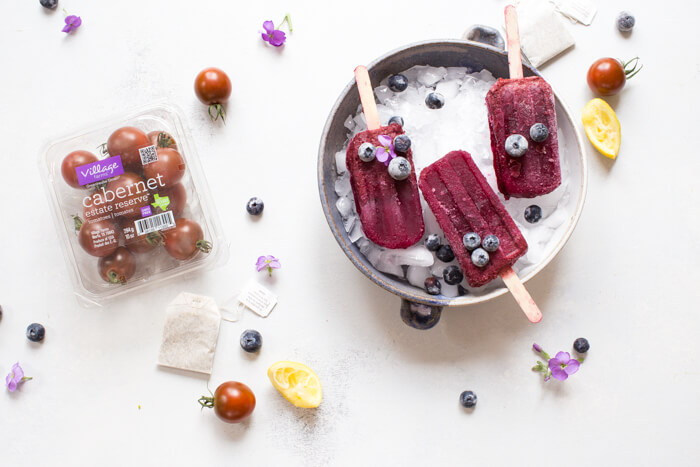 If you’re looking for more YUMMY ways to sneak in a little extra veg into your (or the fam’s) diet, look no further than making a batch (or all 4) of these savory fruit and veggie popsicles.