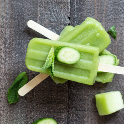 If you’re looking for more YUMMY ways to sneak in a little extra veg into your (or the fam’s) diet, look no further than making a batch (or all 4) of these savory fruit and veggie popsicles.