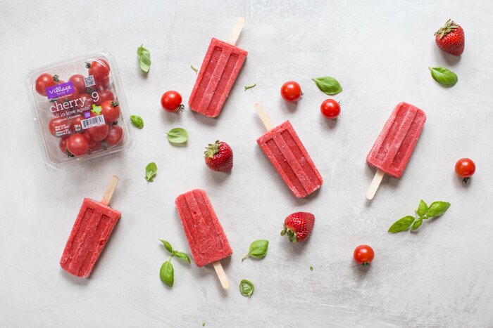 If you’re looking for more YUMMY ways to sneak in a little extra veg into your (or the fam’s) diet, look no further than making a batch (or all 4) of these savory fruit and veggie popsicles.