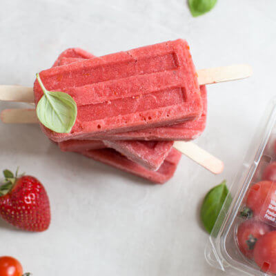 If you’re looking for more YUMMY ways to sneak in a little extra veg into your (or the fam’s) diet, look no further than making a batch (or all 4) of these savory fruit and veggie popsicles.