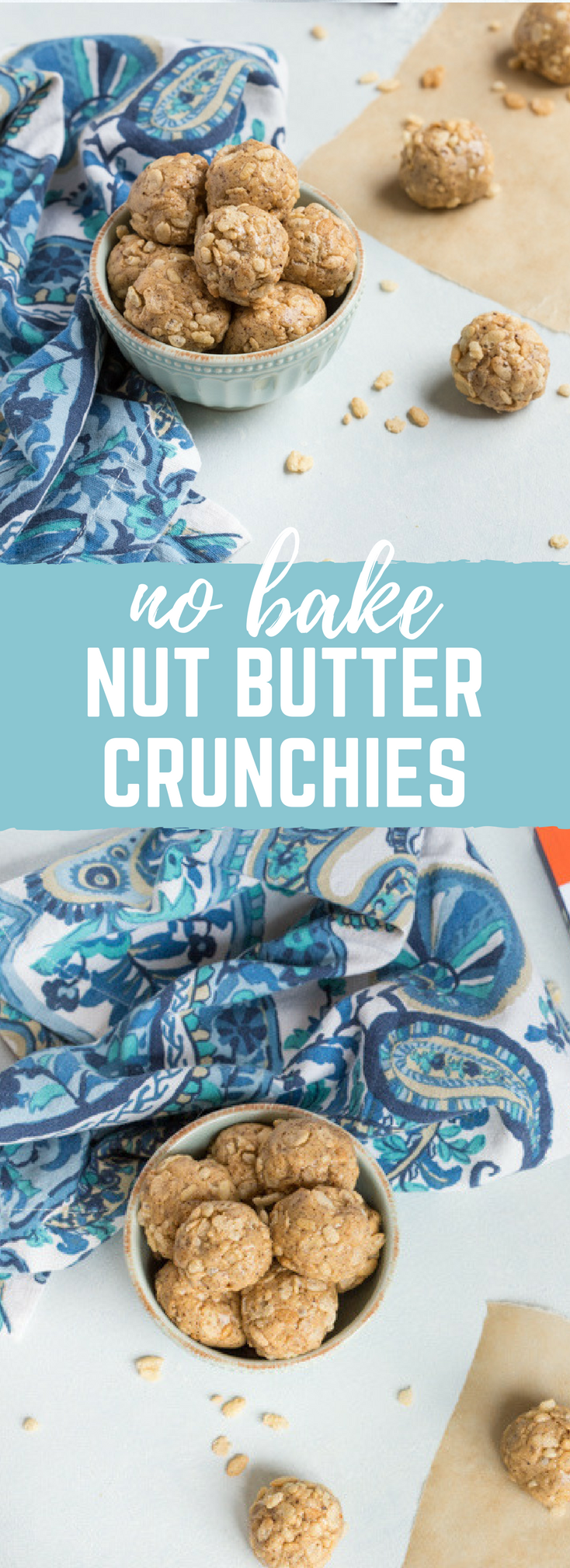 No Bake Nut Butter Crunchies.... aka healthy rice crispy treats that are just as addicting.