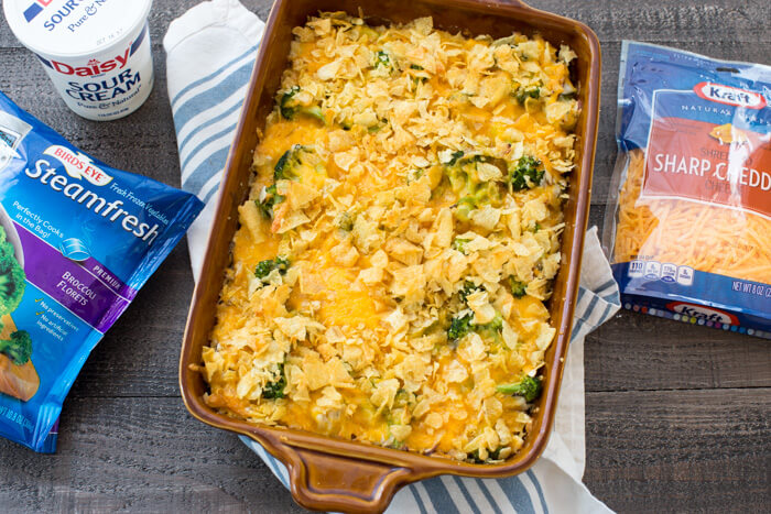 This Potato Chip Chicken Casserole recipe has been around for generations but this one has been reinvented with better-for-you ingredients to fit our healthier lifestyles. Now I can feel good serving this well-loved Potato Chip Chicken Casserole to my family.