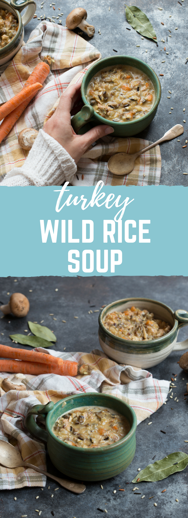 Turkey Wild Rice Soup is sure to hit every feel-good bone in your body! The flavors are rich and earthy, and the rice just gives it that full-bodied, hearty texture that is sure to fill your tummy up with comfort and warmth.